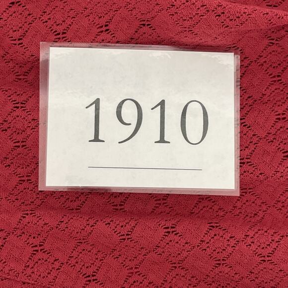 Free People Red Daisy Crochet Lace Fit & Flare Sleeveless Dress Women's Size 4 - Picture 9 of 9